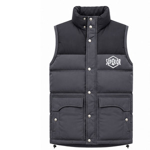 Veste sans manches d'hiver pour hommes en gros – Gilet matelassé isolé de qualité supérieure avec coutures durables et conception résistante au vent - Product Image 1