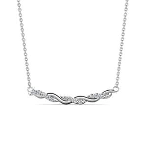 Moissan ite Passed Diamond <span class=keywords><strong>Tester</strong></span> 925 Silber Trendy Curved Smile Bar Anhänger Halskette Schmuck für Frauen Destiny Jewell ery - Product Image 1