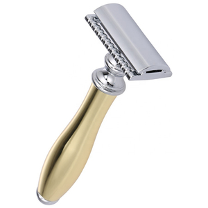 Professional Stainless Steel Head Gold Handle Face Shaving <b>Razor</b> Manual <b>Razor</b> <b>for</b> <b>Men</b> Wooden Handle Shaving <b>Razor</b> OEM Supplier - Product Image 5