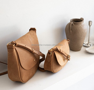 Sac à bandoulière en cuir véritable personnalisé pour femmes petit sac à bandoulière portable couverture durable sac de poitrine polyvalent vente en gros - Product Image 4