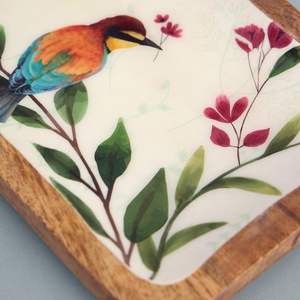 ถาดไม้มะม่วงเคลือบเงาแบบคานารี ทำด้วยมือ รูปทรงสี่เหลี่ยมผืนผ้า ทนทานและเชื่อถือได้มากขึ้น ถาดตกแต่งสำหรับโรงแรมและร้านกาแฟ - Product Image 5