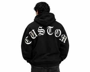 Sudadera con Capucha Larga de Invierno para Hombre, Corte Regular, Bordado Personalizado, Forro Polar Grueso de 400g, Estilo Gótico - Product Image 5