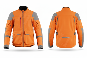 Streetwear Outdoor Waterproof Softshell Biker Jacket Windproof Utility Coat Multi Pocket Durable Riding Wear Custom Logo Jacket - Product Image 3