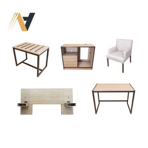 Juego de Muebles de Dormitorio Estilo Techo Rojo Económico - Muebles de Hotel de MDF+LPL para Hoteles Económicos - Suministro de Fábrica en Vietnam - Product Image 3