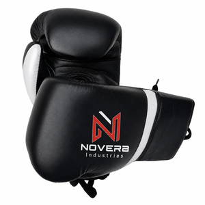 Gants de boxe en cuir véritable personnalisés en gros, à séchage rapide et anti-humidité, pour hommes et femmes, pour le kickboxing, le Muay Thai et le sparring - Product Image 3