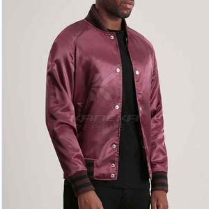 Men's Eco-Friendly Breathable Silk Jackets Soft Lightweight Outerwear <b>Covered</b> <b>Button</b> Closure Stand Front for Modern Fashion - Product Image 3