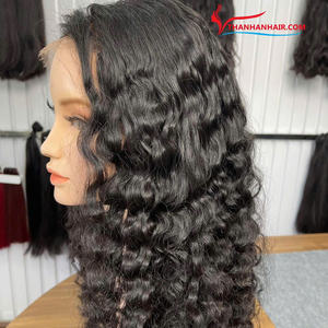 วิกผมคนแบบลอนคลื่นลึกสไตล์เวียดนามวิกผมสีดำผมต่อผมตรงจากเวียดนาม - Product Image 3