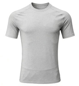 High Quality Men Wholesale Gym T-<b>shirt</b> Solid Color Screen Print logo Moisture Wicking Running Gym Workout <b>Polyester</b> T-<b>shirt</b> - Product Image 1