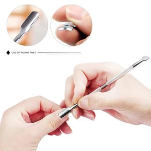Pousse-cuticules professionnel pour ongles, nouveau modèle tendance, outil de beauté pour ongles, dernier style, en acier inoxydable, pour salon. - Product Image 4