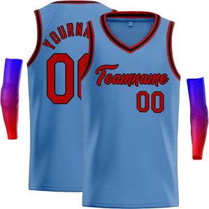 Custom Orange Basketball Jersey Set V-Neck Sleeveless Heat-Transfer Printed Mesh Unisex Teenagers Breathable Moisture Wicking - Product Image 6