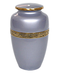 Urne funéraire en laiton poli gravé rose pour cendres humaines adultes, style américain/européen - Product Image 4