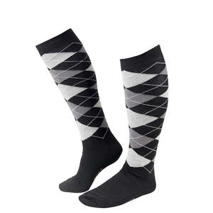 Chaussettes de compression montantes pour femme, tricotées, motif imprimé personnalisé, talon et bout renforcés, pour yoga et sport, collection hiver OEM - Product Image 2