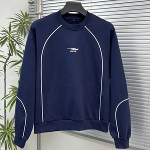 Sudadera con Capucha Estilo Deportivo, Personalizada con Bordado, de Felpa Francesa, para Hombre, Corte Holgado, de Alta Calidad, 100% Algodón, Cuello Redondo - Product Image 1