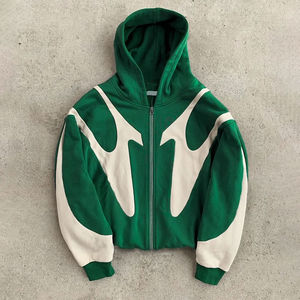 Wholesale Custom <b>Zip</b> Up Hoodie Boxy Fit Hoodie Custom Apparel Manufacturing Partner Factory Direct - Product Image 4
