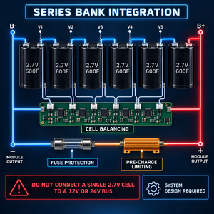 Supercondensateur 2,7 V 600 F à cellule plate, haute puissance, stockage d'énergie, <span class=keywords><strong>condensateur</strong></span> tampon automobile, charge rapide, super <span class=keywords><strong>condensateur</strong></span> Farad - Product Image 4