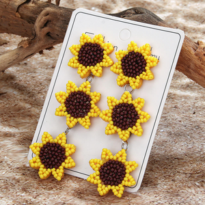 Bijou de luxe vintage de style national, pendentif papillon et fleur jaune, perle en alliage de zinc, cadeau par MULTI CRAFT - Product Image 5