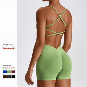 Custom Women Running Sports Bra Breathable Fitness Sexy Lightweight Seamless Backless Yoga Gym Workout Wear Top - Product Image 4