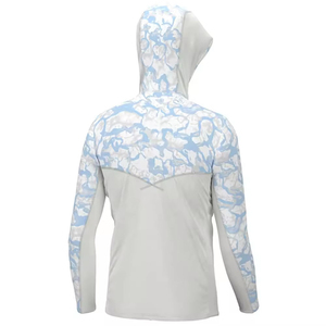 เสื้อฮู้ดดี้ตกปลาสำหรับผู้ชาย โพลีเอสเตอร์ 100% UPF 50 ประสิทธิภาพสูง แห้งเร็ว ระบายอากาศได้ดี ป้องกันแสงแดด - Product Image 6
