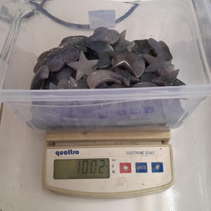 Vente en gros d'agate de raisin naturel d'Indonésie de haute qualité cabochon en forme d'étoile pierres précieuses artisanat cristal de guérison 3x3cm - Product Image 6