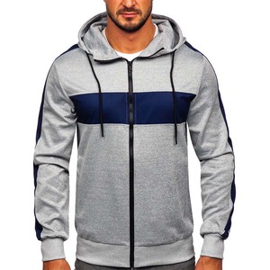 Conjuntos de Chaqueta Cortavientos de Poliéster Ligero y Transpirable con Paneles de Color en Contraste Personalizados para Hombre, Otoño - Product Image 4