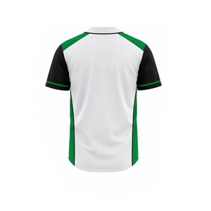Uniforme de Béisbol para Hombre Ekin-ImpeX, Blanco, Verde y Negro, Jersey de Manga Corta, Pantalones Grises, Conjunto Transpirable, Corte Regular, para Todas las Temporadas - Product Image 5
