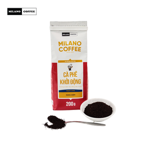 Milano Crafted Strong Dark Roast Robusta Ground <b>Coffee</b> 0.2kg Special Blend High Quality BITTER - Product Image 5