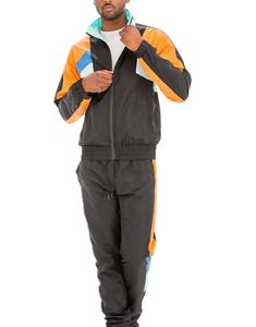 Conjunto Deportivo Personalizado de Alta Calidad, Chaqueta y Pantalones Deportivos Impermeables y Cortavientos con Cremallera para Hombre, Reflectantes de Nailon - Product Image 4