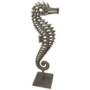 Decoración Contemporánea de Caballito de Mar en Aluminio que Realza Interiores Modernos con un Atractivo Visual Artístico Inspirado en el Océano - Product Image 4