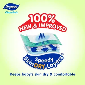 Malaisie vendeurs élevés bonne qualité ClassicPantz bébé couche L48 coupe classique taille élastique 100% sèche-linge entièrement respirant - Product Image 3