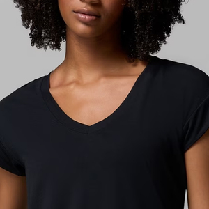 Camiseta de Mujer de la Mejor Calidad, Algodón/Poliéster, Camiseta de Manga Corta Estampada para Mujer, Personalizada con su Propio Logotipo, Cuello en V, Ropa Deportiva - Product Image 2