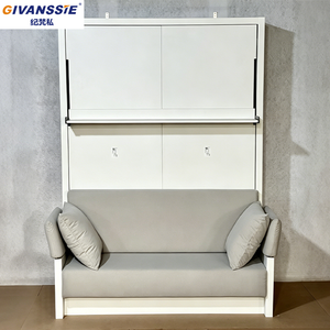Nuovo Design Letto a Scomparsa Multifunzionale Stile Nordico, Dimensioni Personalizzabili, Facile Installazione, Letto Verticale Pieghevole a Parete con Divano - Product Image 1