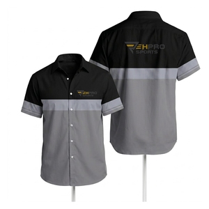 Chemises de course personnalisées avec logo imprimé, séchage rapide, boutonnées, avec impression de logo pour équipe de pit crew F1, texte et couleur personnalisables - Product Image 6