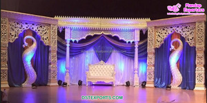 Scène de mariage dorée de Style église Sri Lankan, scène de mariage religieuse du sud, imperméable, de couleur dorée - Product Image 5