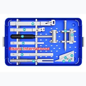 BISONS Juego de Instrumentos Quirúrgicos Ortopédicos para Trauma con Placa de Hoja Angulada de 3.5mm / 4.5mm para Reconstrucción Ósea al por Mayor - Product Image 1