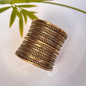 New latest twisted Handcrafted Pure Brass Floral Designer Wide Cuff <b>Bracelet</b> Adjustable Bangle Gift for pure brass Find - Product Image 3