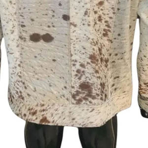 Custom Logo Men's Genuine Cowhide Leather Jackets In Low Price Cowhide Street Wear New Design Winter Jacket - Product Image 6