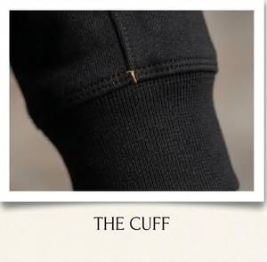 Sudadera con Capucha Negra para Hombre con Diseño de Parches Naranjas, Estilo Urbano, Material de Forro Polar, para Otoño - Product Image 5