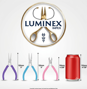 LUMINEX IMPEX <b>Long</b> <b>Nose</b> Stainless Steel Lightweight Jewelry Polishing & Making Pliers for DIY - Product Image 5