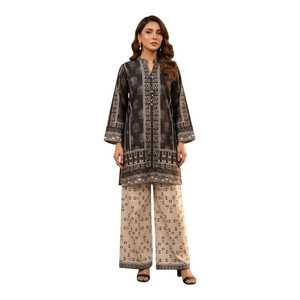 New Arrival Women Printed Lawn <b>Dress</b> Indian and Pakistani Clothing Comfortable Everyday 2Pc Lawn Stitched Suit Summer Collection - Product Image 1