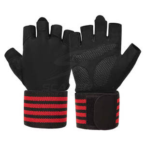 Gants de sport en néoprène de qualité supérieure à demi-doigts avec fermeture à lacets, antidérapants et respirants pour l'entraînement physique et la musculation - Product Image 6