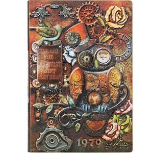 3D Embossed Leather <b>A5</b> Hardcover Notebook Owl Writing Journaling Vintage Double Color Inner Page Sewing Bound Travel <b>Notepad</b> - Product Image 5