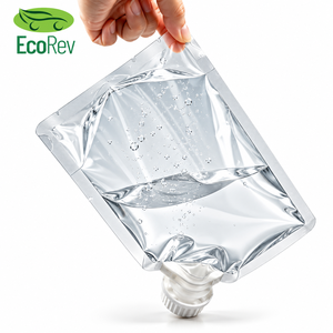 บรรจุภัณฑ์เครื่องดื่มแบบซอง EcoRev Spout Pouch ผลิตจากวัสดุ PET PE เคลือบกันความชื้น ปิดผนึกได้ ใส ใช้กับอาหารได้ พิมพ์ลายซิลค์สกรีน - Product Image 4