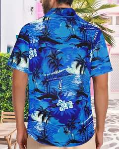 Camisa de moda para hombre, manga corta, estampado floral tropical, informal, para playa, con botones, verano, vibrante, colorida, camiseta de verano para hombre - Product Image 3