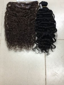 Nouveaux produits 2022 naturel vierge Remy Clip Extension de cheveux brut cambodgien crépus droit lâche vague profonde Clip Ins pour les femmes noires - Product Image 2