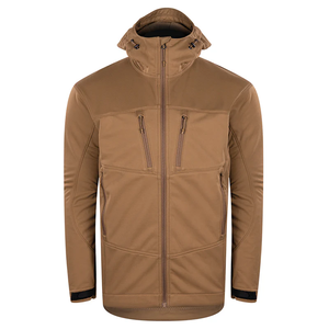 Chaqueta de Invierno Unisex con Capucha, Talla Grande, Cierre de Cremallera, Diseño Sólido, Impermeable y Resistente al Viento para Campismo al Aire Libre, OEM/ODM - Product Image 1