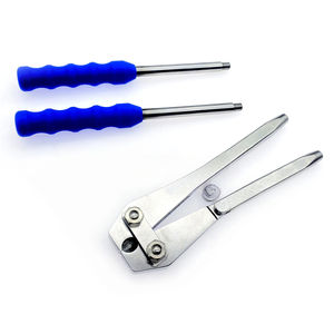 High Quality Stainless <b>Steel</b> Manual Orthopedic Implant Cutter Finish 4mm Capacity Detachable <b>Silicone</b> Handle Reusable Surgical - Product Image 3