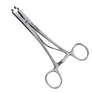 Équipements médicaux : Pince en acier inoxydable, instruments chirurgicaux de base, pince à cuir chevelu Raney de haute qualité, instruments médicaux chirurgicaux - Product Image 1