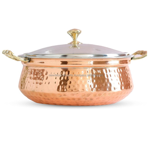 หม้อเหล็กทองแดงพร้อมฝา - Product Image 1