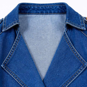 Chaqueta Vaquera de Diseño Personalizado para Mujer, Manga Larga, Cuello Camisero, Hecha de Algodón, Clásica, de Invierno, Secado Rápido y Transpirable - Product Image 6