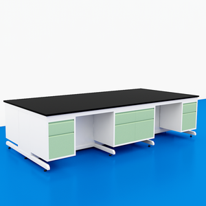 Muebles de laboratorio de <span class=keywords><strong>informática</strong></span> Mesas de Laboratorio de Ciencia Banco de trabajo de Microbiología Fregadero Encimera de resina fenólica - Product Image 3